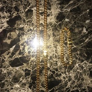 Gold Cuban Link Chain/Bracelet